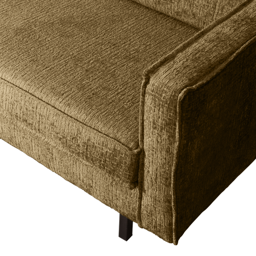 BePureHome hoekbank links Rodeo - Velvet - Brass - 85x266x213 - vtwonen shop