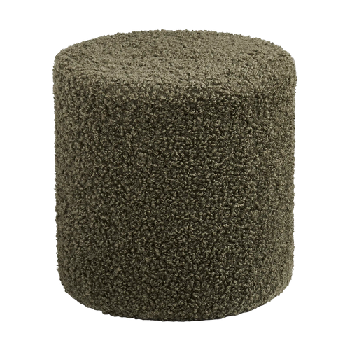 Artichok Jip Bouclé Poef Groen - Ø 34 cm