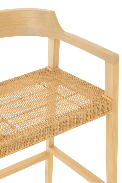 J-Line barstoel Emma - hout - naturel