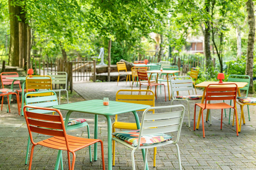 MaximaVida metalen vierkante tuintafel Max  80 x 80 cm cactus - vtwonen shop