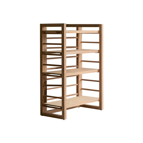 Tikamoon Lage boekenkast van massief teakhout - Naturel - vtwonen shop