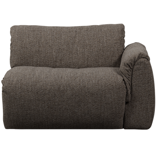 WOOOD 1-zits met arm rechts Baggy - Geweven Stof - Grijs - 81x114x101 - vtwonen shop