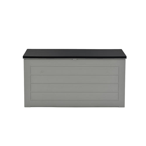 Primo kussenbox - kunststof - 680L - 146x71 cm - donkergrijs - zwart