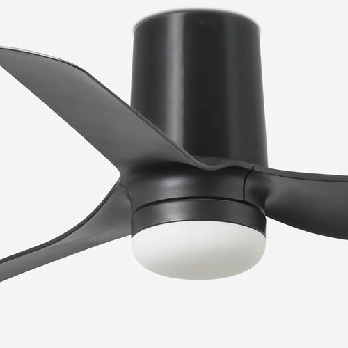 Faro MINI Punt Tub Kleine Led Zwart DC Plafondventilator 6 snelheden