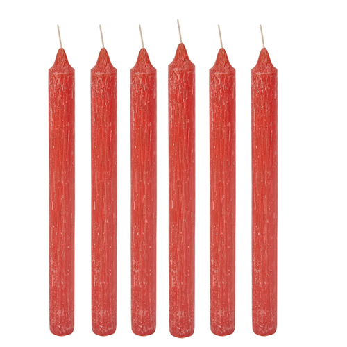 Sia Deco - Rustieke Kaarshouder - Rood - Rood - Paraffine - H25 - vtwonen shop