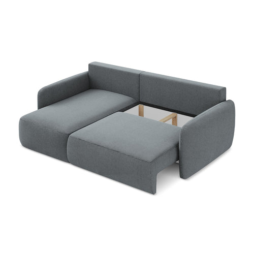 LaMiaSofa hoekbank links Corle - textuurstof - jeans - 207x148x86