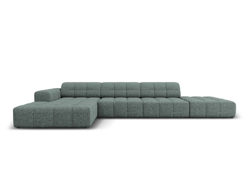 Cosmopolitan Design linker hoekbank Chicago 5-zits, chenille olie - 167x348x78cm
