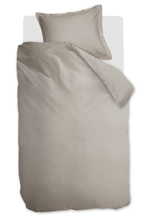 Ambiante Dekbedovertrek Satin Uni - 140 x 200/220 cm - Zand