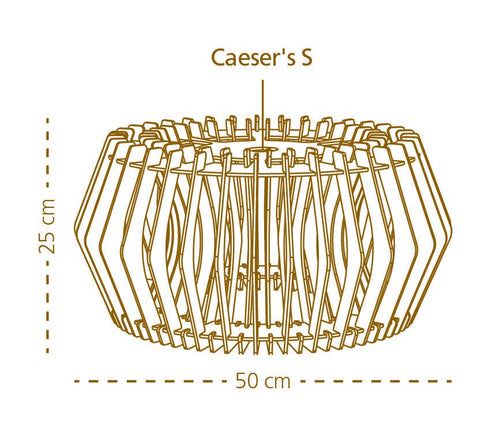 Bomerango Caeser S houten lampenkap small - Ø 43 cm - vtwonen shop