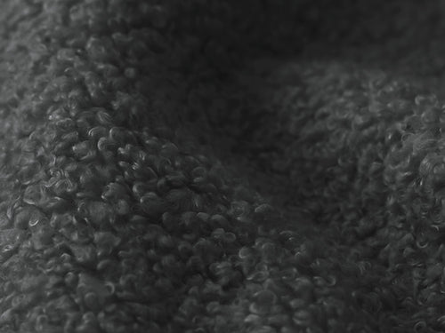 LaMiaSofa 3-zits slaapbank Ferretti - bouclé - donkergrijs - 266x121x95