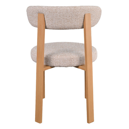 DÉJA Living Eetkamerstoel Lagan - Beige/Naturel Stof - Set van 2 - vtwonen shop