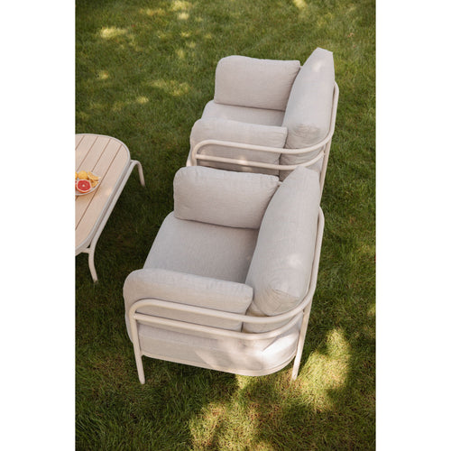 Zuiver Vista Tuin Loungeset bank + 2 fauteuils - Beige - vtwonen shop