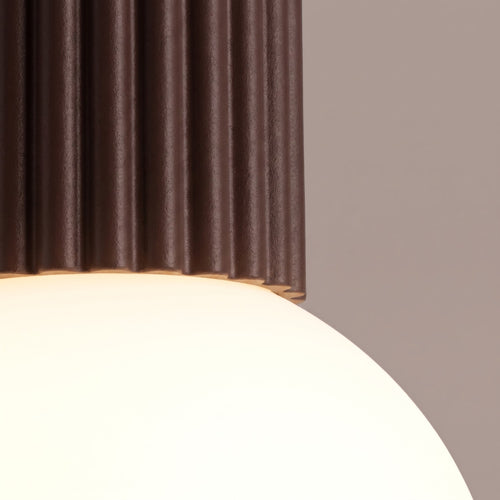 Sollux Lighting Plafondlamp HALO bruin IP44 - 12x12x21cm