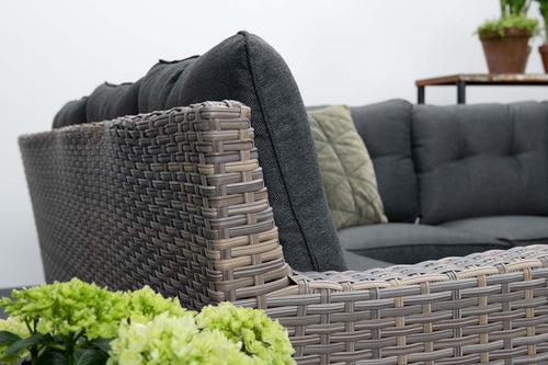 Seagull lounge-diningset - 5-delig - links-vintage willow-reflex black
