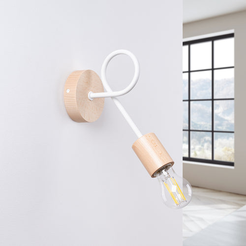 Sollux Lighting Wandlamp EMBER wit - 10x19x24cm