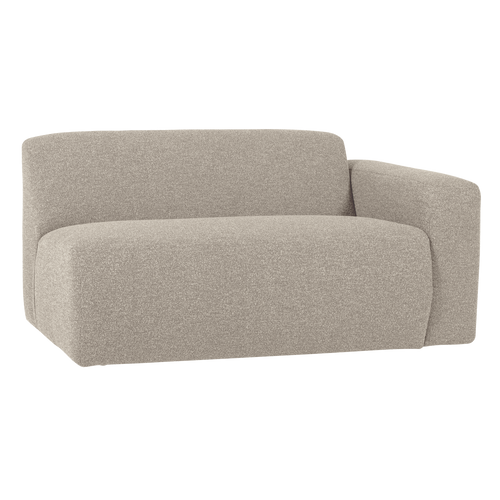 WOOOD 1,5-zits bank arm rechts Mojo Base - Bouclé - Beige - 74x145x97