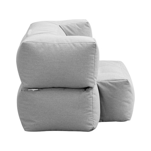 HOME DELUXE buitenzitzak HEAVEN - Lichtgrijs - 76 x 152 x 100 cm - vtwonen shop