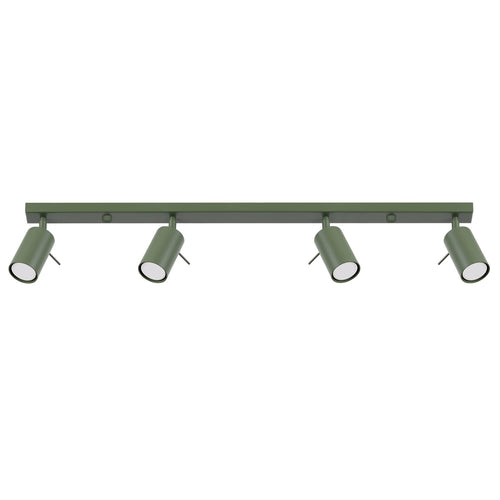 Sollux Lighting Plafondlamp RING 4L olijfgroen - 81x6x17cm
