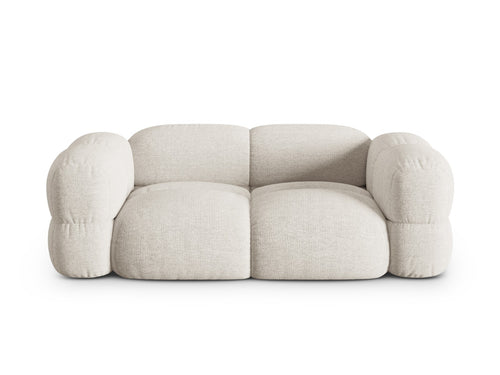 Cosmopolitan Design Bank Loretto 3-zits, structurele stof beige - 100x210x68cm