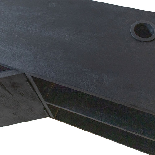 Giga Meubel Tv-Meubel Zen - IJzer/Mangohout - Zwart - 200cm - vtwonen shop