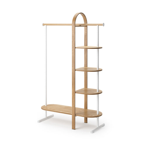 Umbra kledingrek Bellwood - 106 x 39 x 167 cm - Wit/naturel