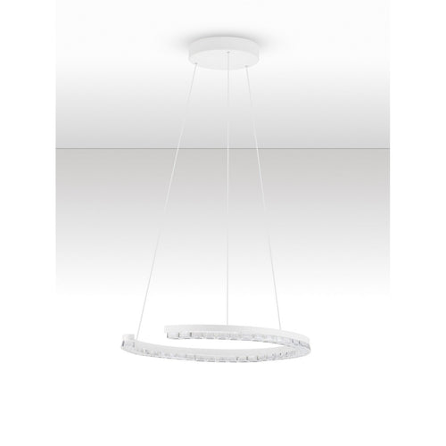 Nova Luce GREAMY Geïntegreerde LED-hanglamp voor plafond, zandwit, Triac dimbaar, 21W, 1365lm, 3000K