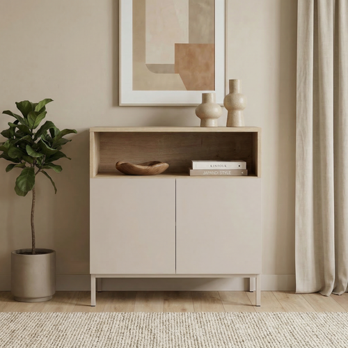 Calicosy - Dressoir OLIVER - beige 80x40x80 cm