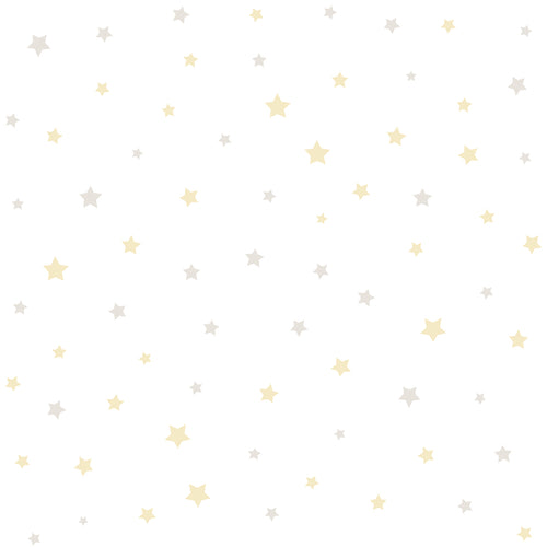 Sanders & Sanders behang sterretjes geel, beige en wit - 53 cm x 10 m - 640457 - vtwonen shop