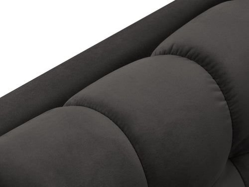 Cosmopolitan Design rechter chaise longue Bali flueel, donkergrijs - 185x102x75cm