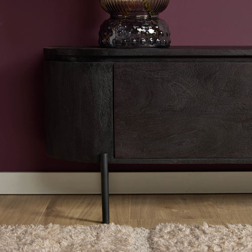 Starfurn Tv-meubel Excellent - Zwart Hout - 240x35x30cm