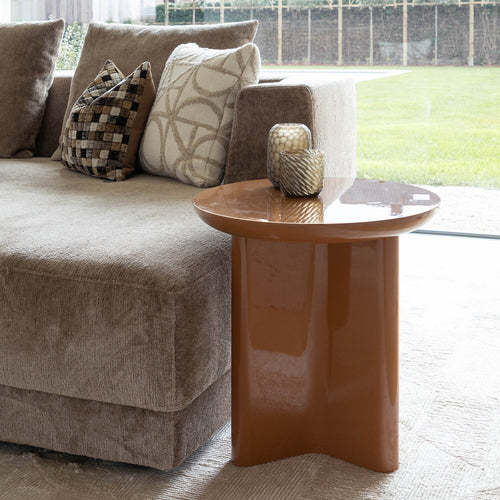 Atmooz bijzettafel Flux - amber - Ø 50 x H 50 cm