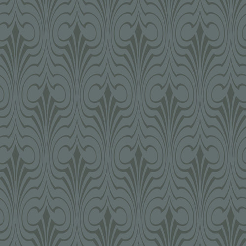 ESTAhome behang grafische vorm donkerblauw - 50 x 900 cm - 139637 - vtwonen shop