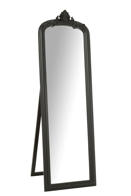 J-Line spiegel Emi - hout - zwart