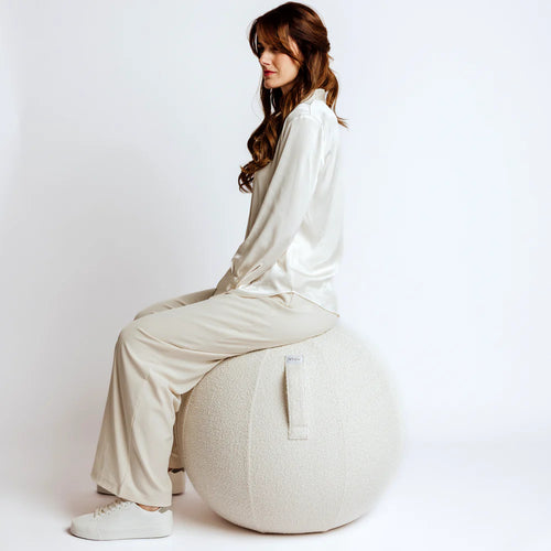 VLUV BOL DIVA - zitbal 60-65cm - White