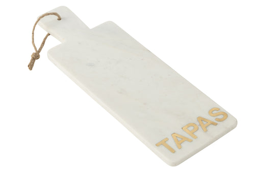 J-Line snijplank Rechthoekig Tapas Marmer - steen - wit - vtwonen shop