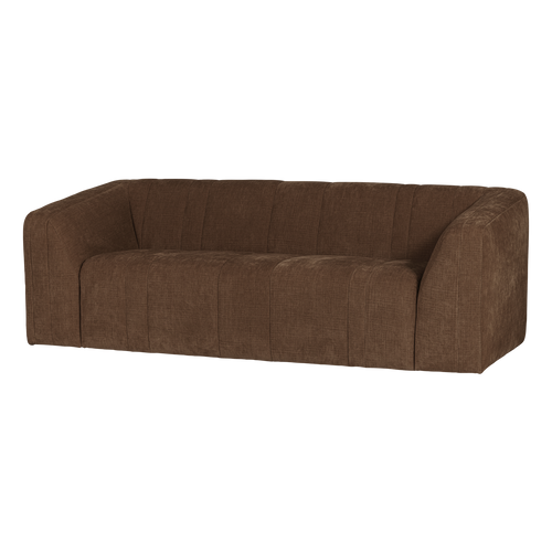WOOOD 2-zits bank Omaire - Chenille - Lichtbruin