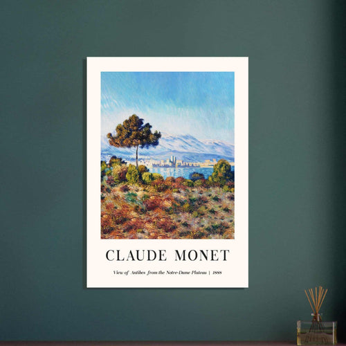 Artfulprints  Claude Monet - View of Antibes, from the Notre-Dame Plateau   poster 30x40 cm - vtwonen shop
