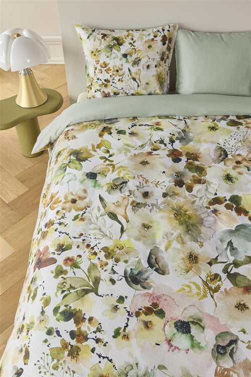 Kardol dekbedovertrek Aquitaine - 140x200/220 cm - groen - vtwonen shop