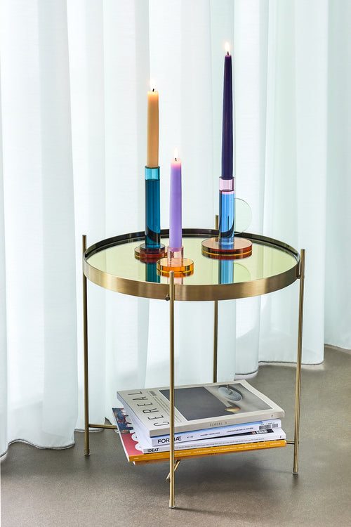 Hübsch kandelaar Astra - kristal - ø7xh3,5cm