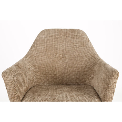 Housecraft Living Wiz Eetkamerstoelen Draaibaar Bruin - Set van 2