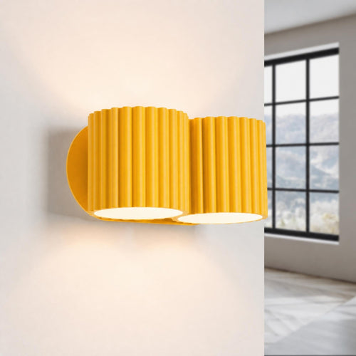 Sollux Lighting Wandlamp AURA 2 geel G9 - 21x12x10cm