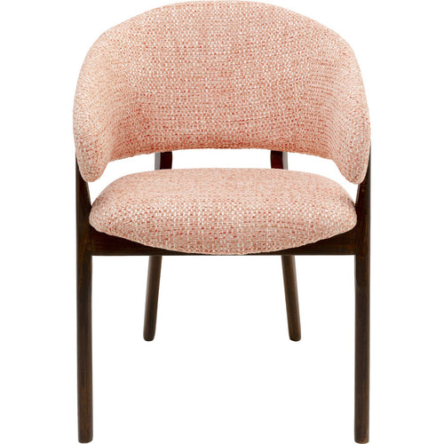 Kare Design Stoel met armleuningen August Melange roze