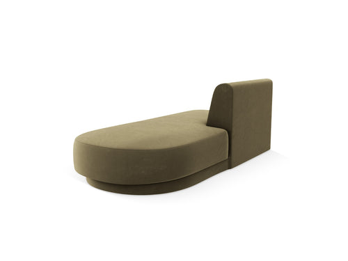 Micadoni - Module "Miley" 2 zitplaatsen, flueel groente - 90x158x70cm