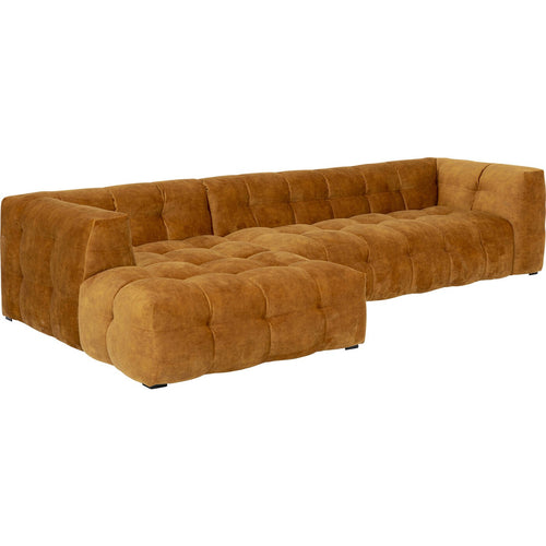 Kare Design Hoekbank Salamanca goudbruin links
