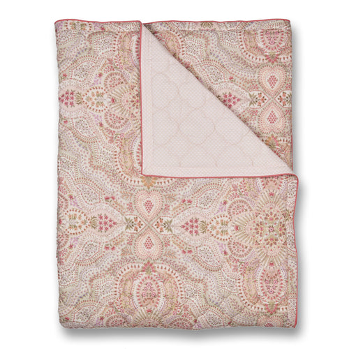 Pip Studio  moon flower quilt - 270 x 260 cm - Licht roze - vtwonen shop