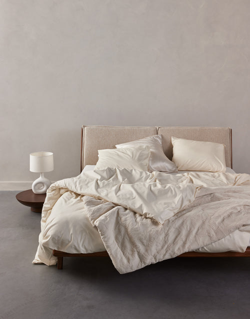 Essenza Jule dekbedovertrek - Tweepersoons – 200x200/220 cm - Vanille