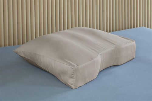 Silvana Support - Katoensatijn Kussensloop Schoudercontour voor kussen Paars - 60 x 60/70 cm - Zand