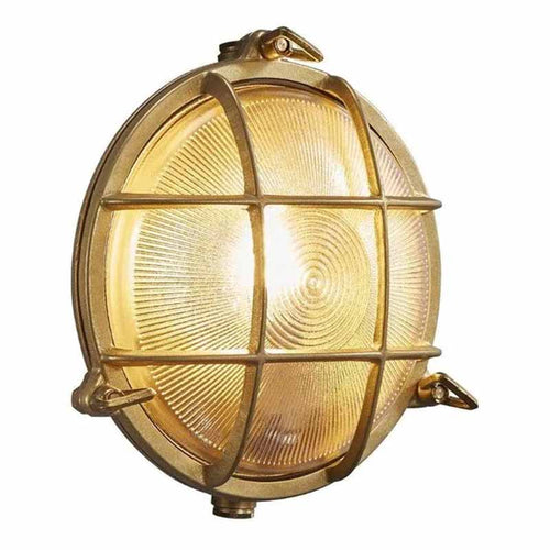 Nordlux Polperro Wandlamp Buiten | Ø19,5cm | E27 | IP64 | Messing | Seaside - vtwonen shop