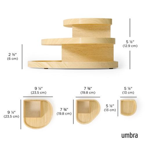 Umbra opbergdoos Cove - 23 x 23 x 13 cm - naturel