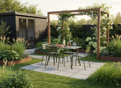 MaximaVida metalen tuinstoel Max XXL olijfgroen - doos per 2 stuks - vtwonen shop